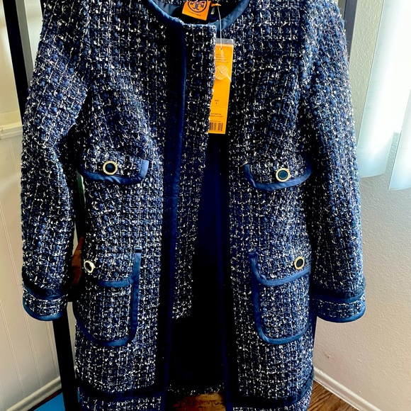 Tory Burch Tweed Coat - Picture 2 of 8